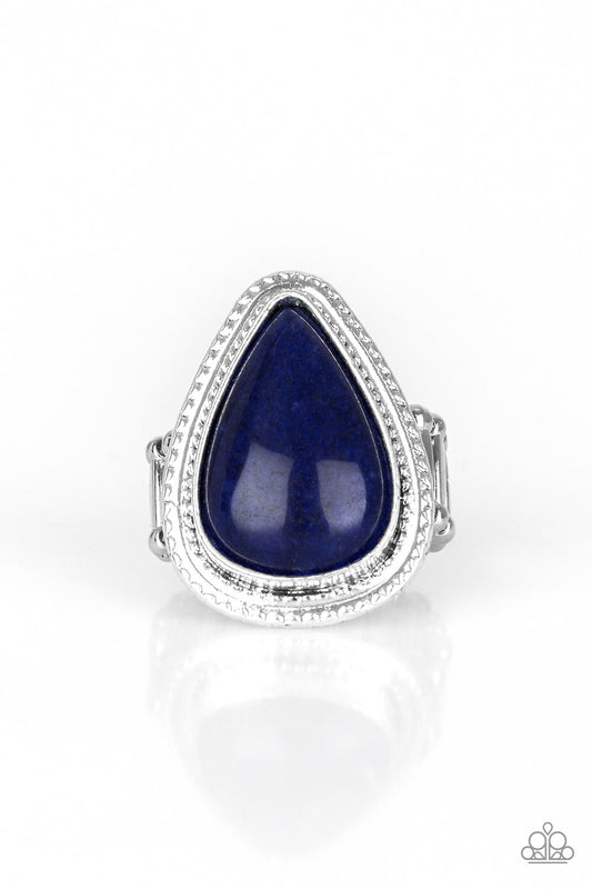 Mojave Mist - Blue - Paparazzi Ring