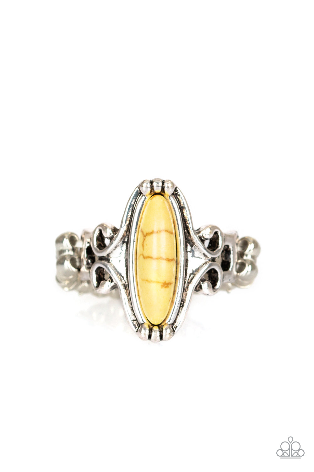 Desert Canyons - Yellow - Paparazzi Ring