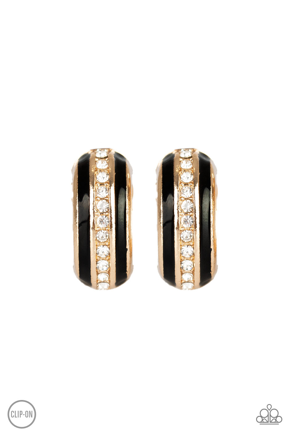 Wealthy Living - Gold - Paparazzi Earrings