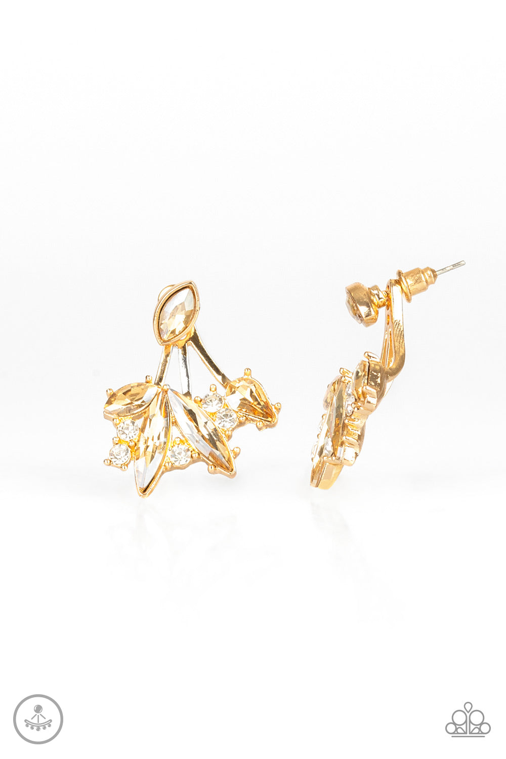 Deco Dynamite - Gold - Paparazzi Earrings