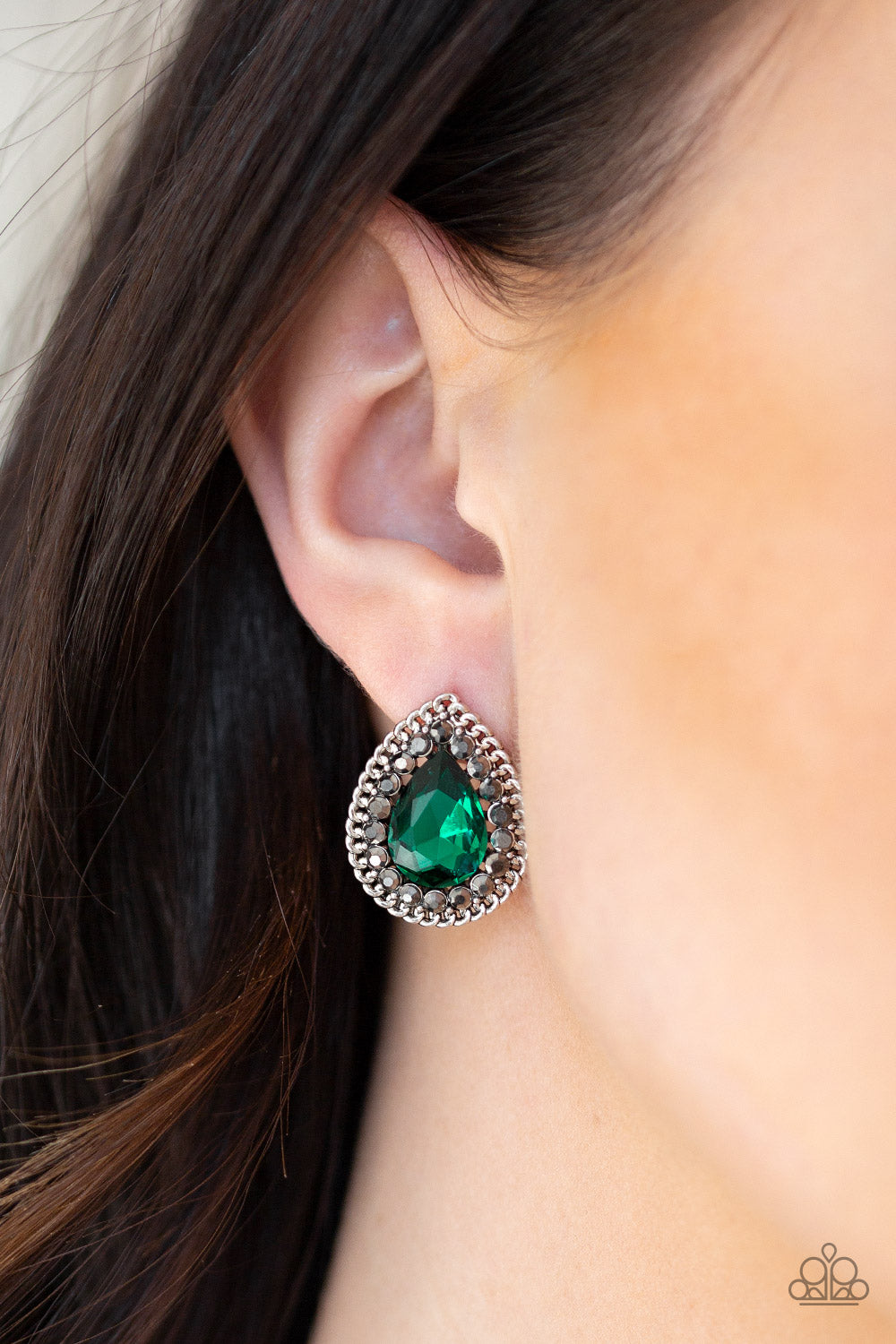 Debutante Debut - Green - Paparazzi Earrings