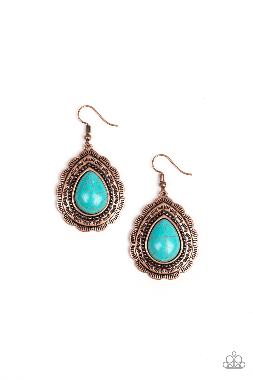 Mountain Mover - Copper - Paparazzi Earrings