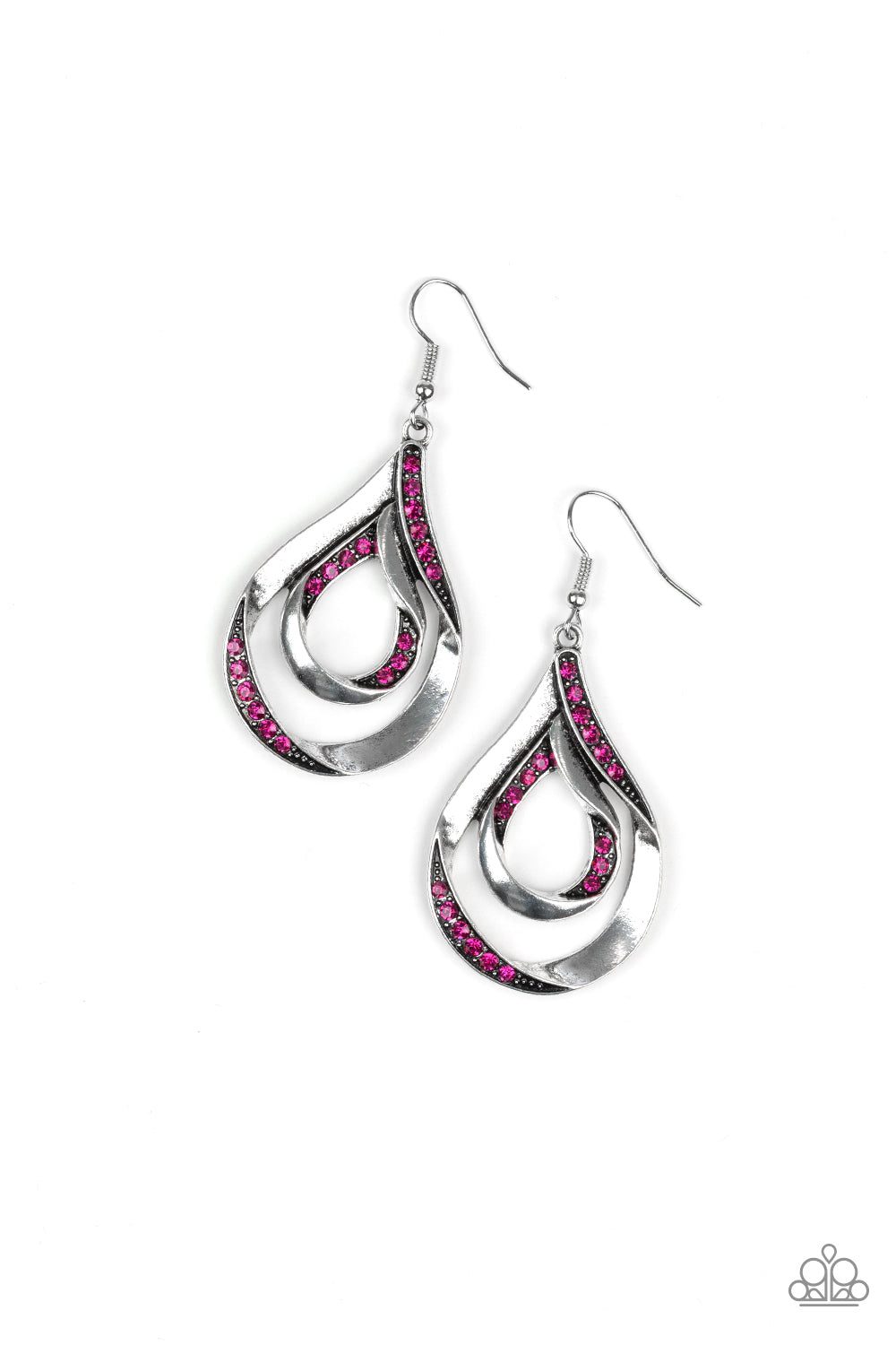 Flavor Of The Fleek - Pink - Paparazzi Earrings