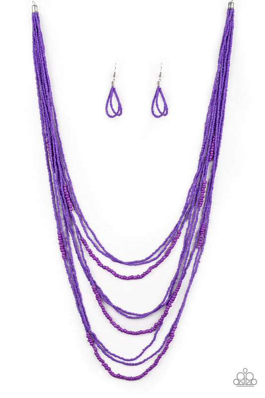 Totally Tonga - Purple - Paparazzi Necklace