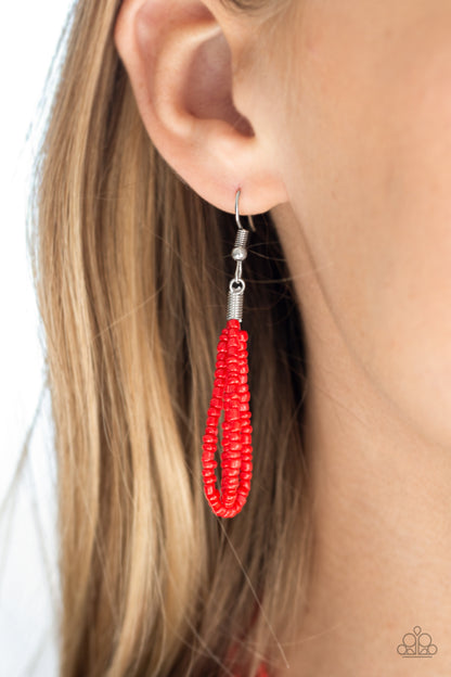 Totally Tonga - Red - Paparazzi Necklace