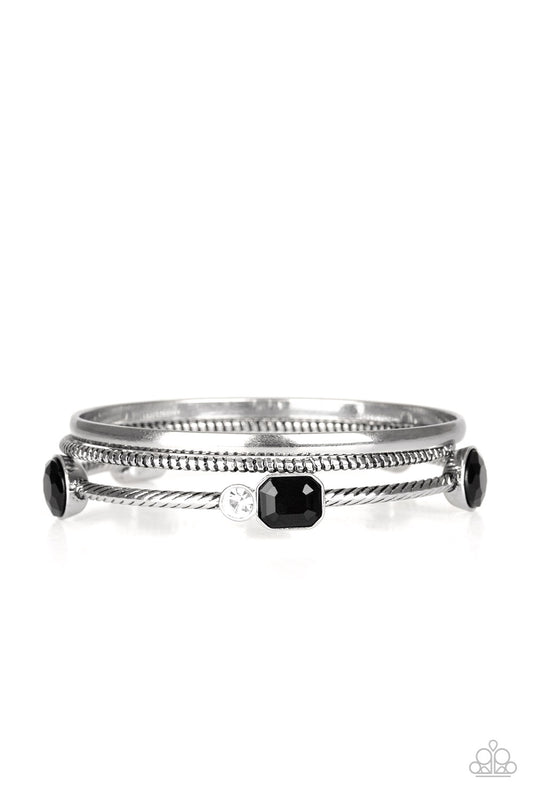 City Slicker Sleek - Black - Paparazzi Bracelets