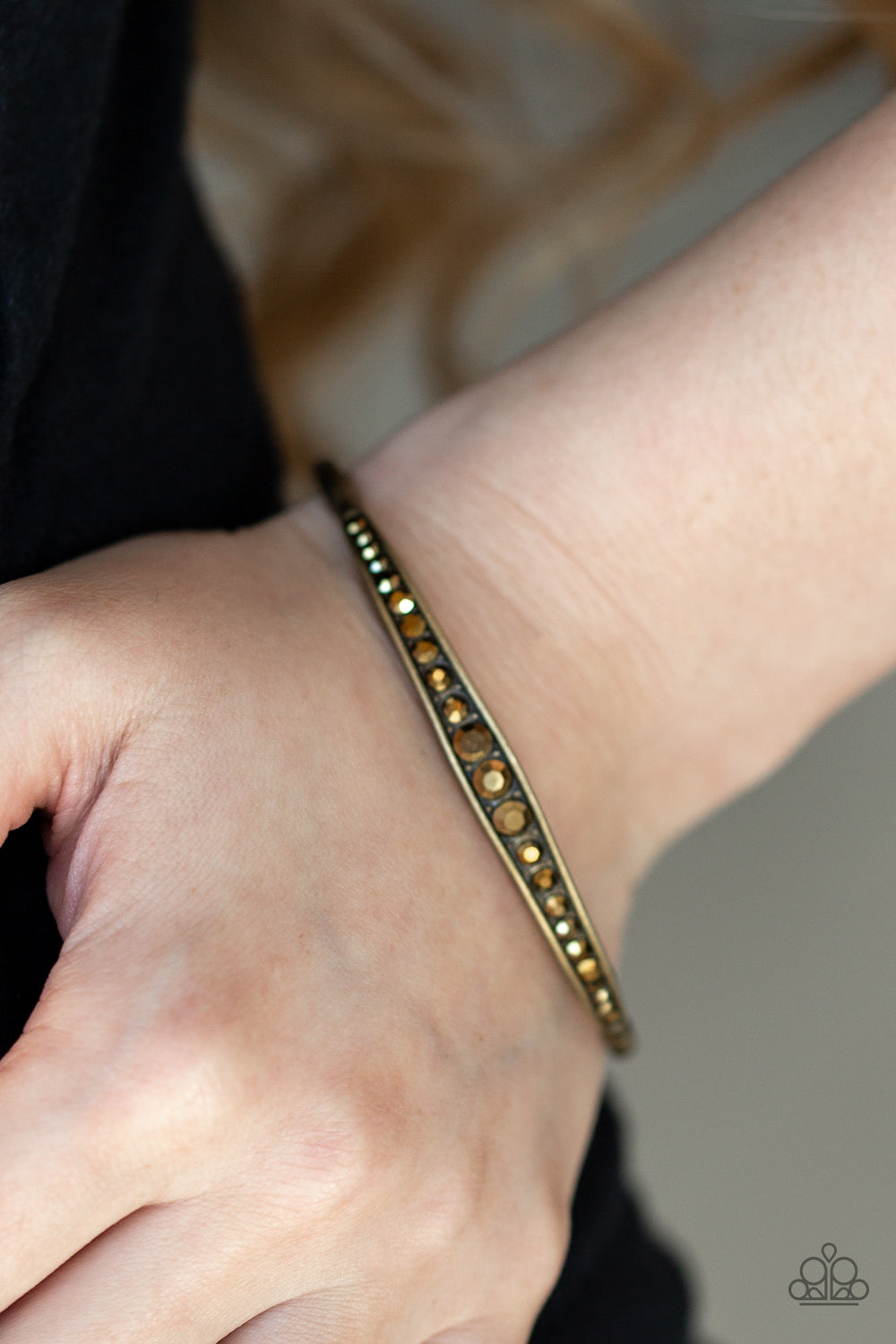 Just SPARKLE and Wave - Brass - Paparazzi Bracelet