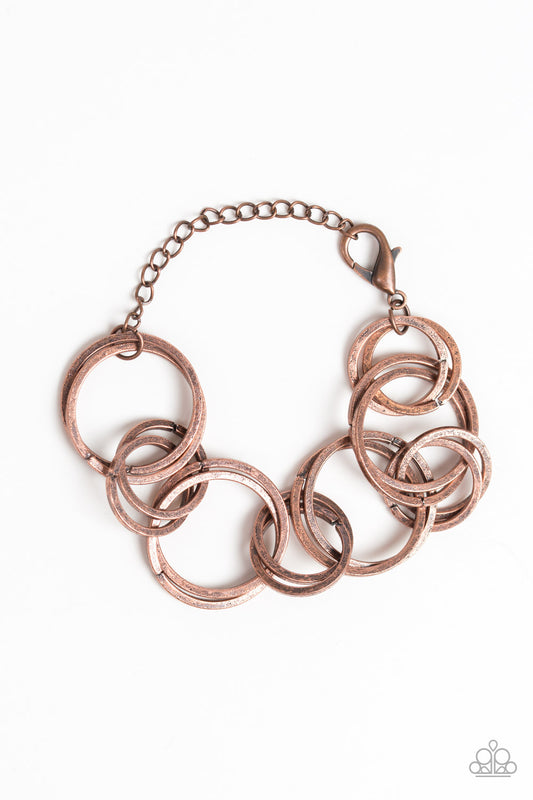 Give Me A Ring - Copper - Paparazzi Bracelet