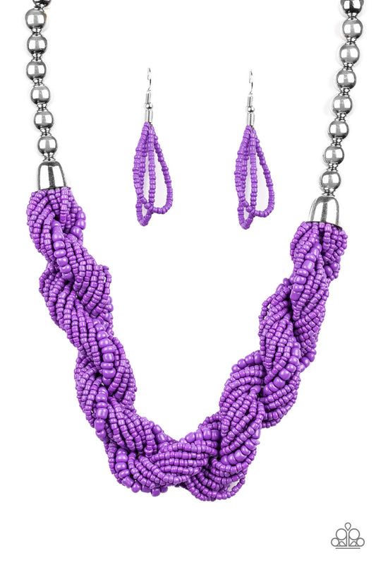 Savannah Surfin - Purple - Paparazzi Necklace