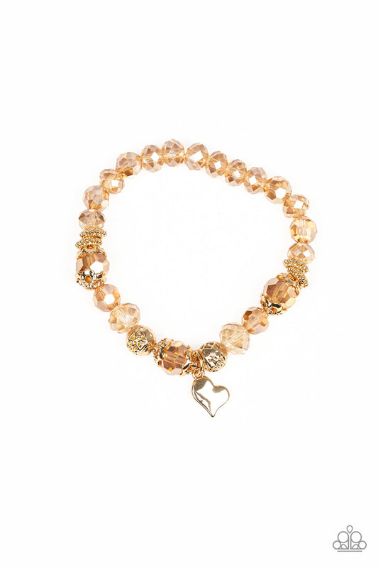 Right On The Romance - Gold Bracelet