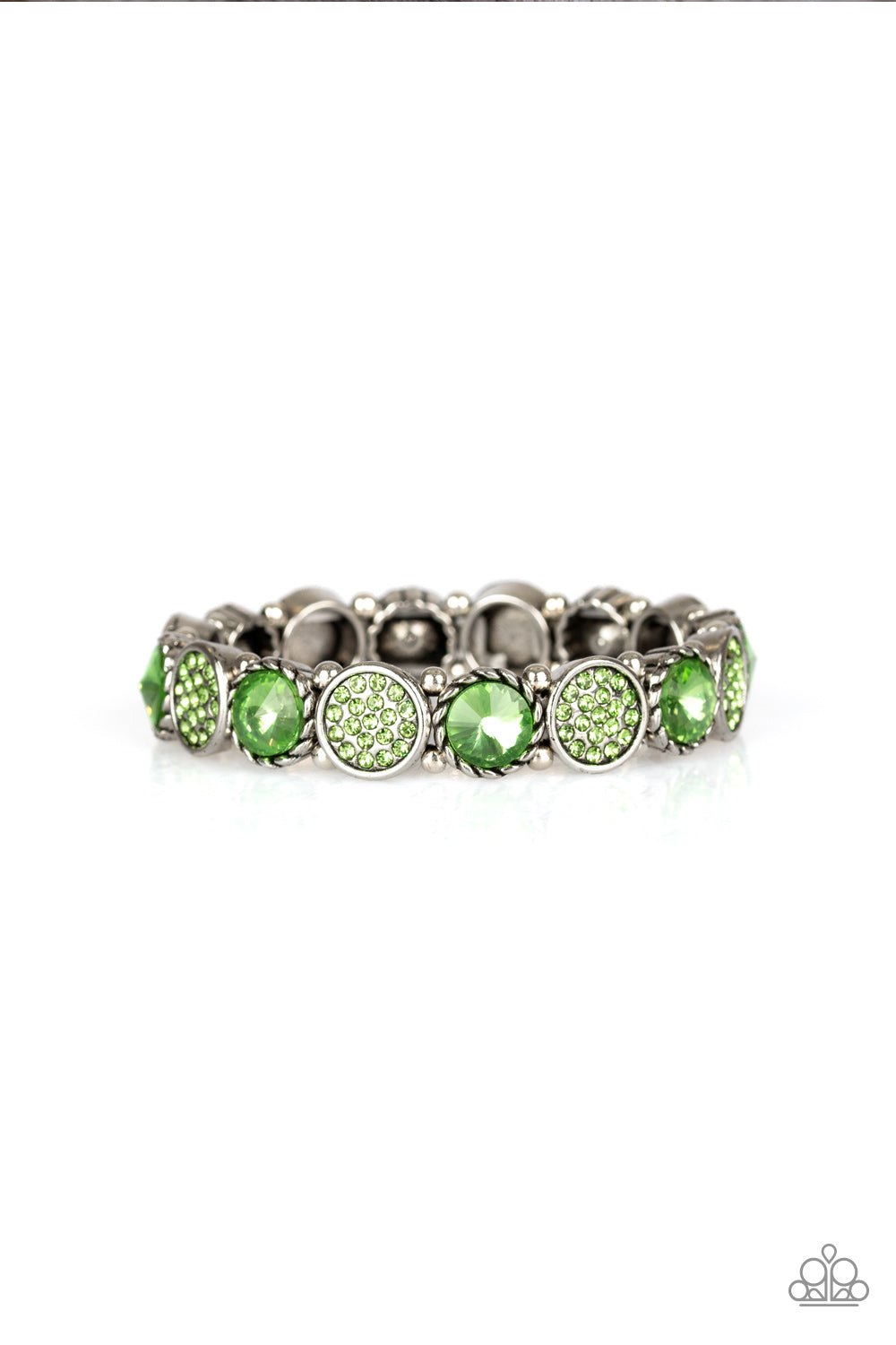 Take A Moment To Reflect - Green - Paparazzi Bracelet