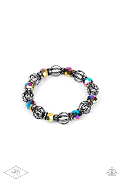 Metro Squad - Multi - Paparazzi Bracelet (LOP Black Diamond)