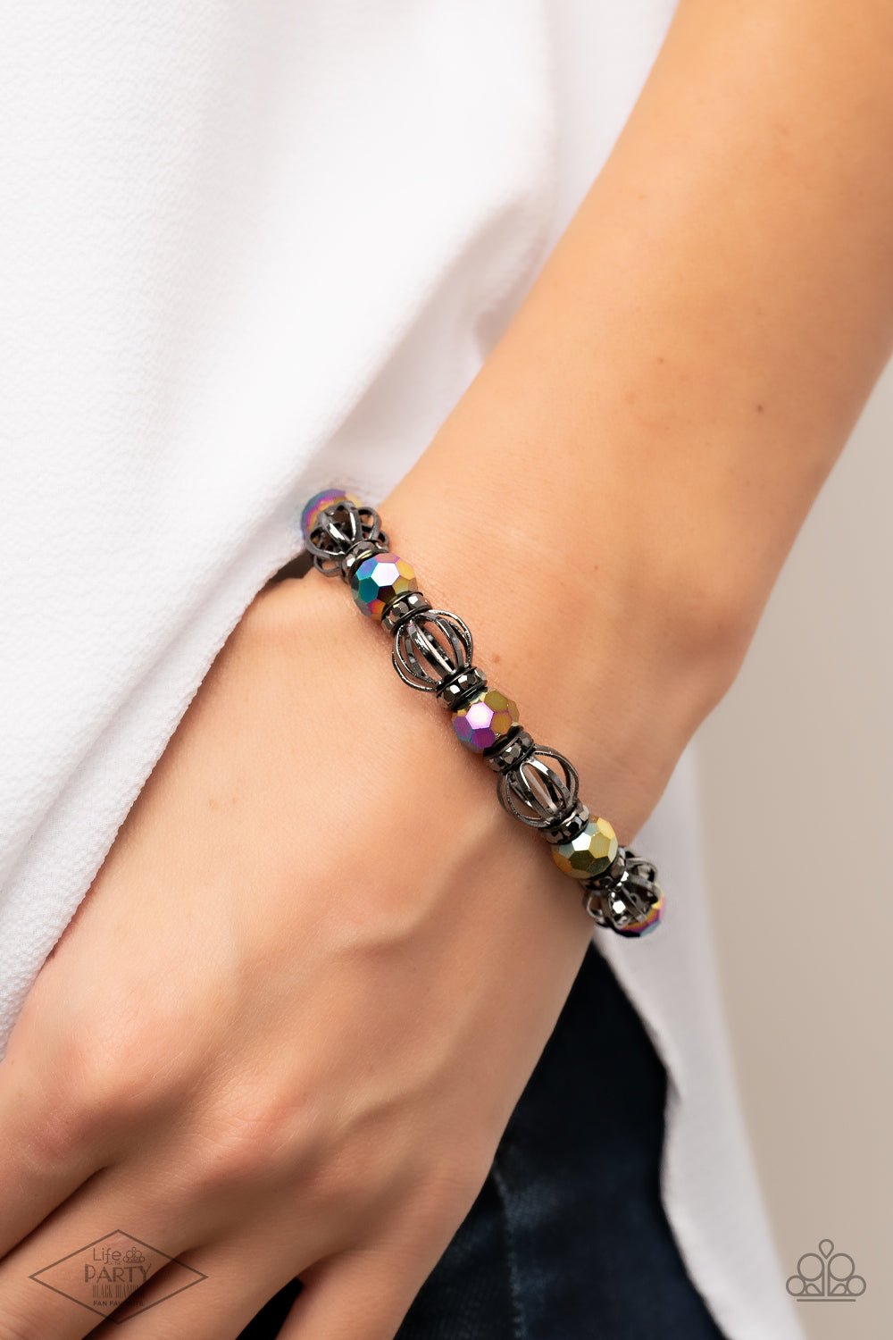Metro Squad - Multi - Paparazzi Bracelet (LOP Black Diamond)