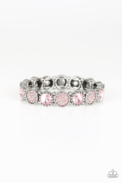 Take A Moment To Reflect - Pink - Paparazzi Bracelet