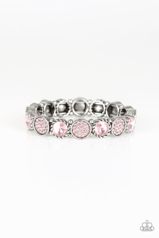 Take A Moment To Reflect - Pink - Paparazzi Bracelet