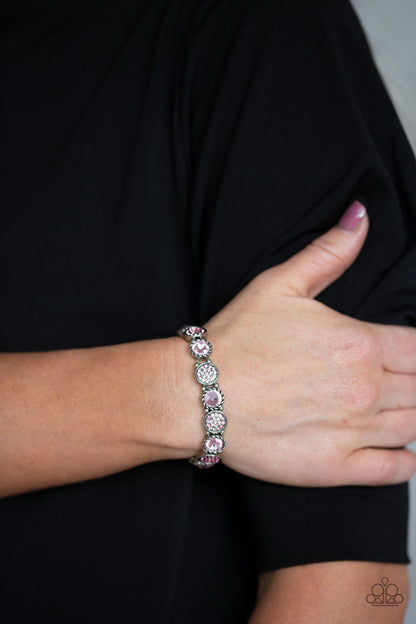 Take A Moment To Reflect - Pink - Paparazzi Bracelet