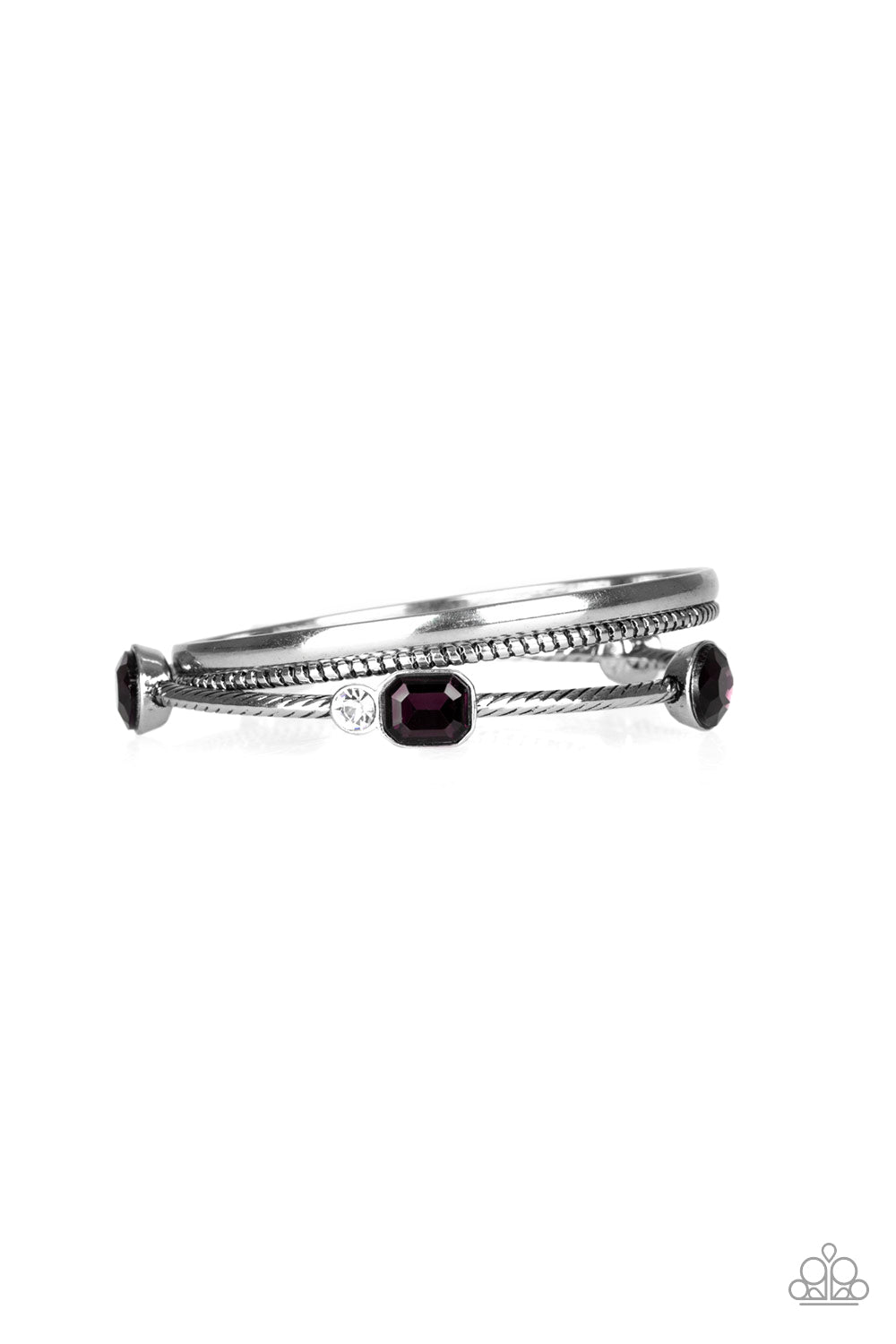 City Slicker Sleek - Purple - Paparazzi Braceles