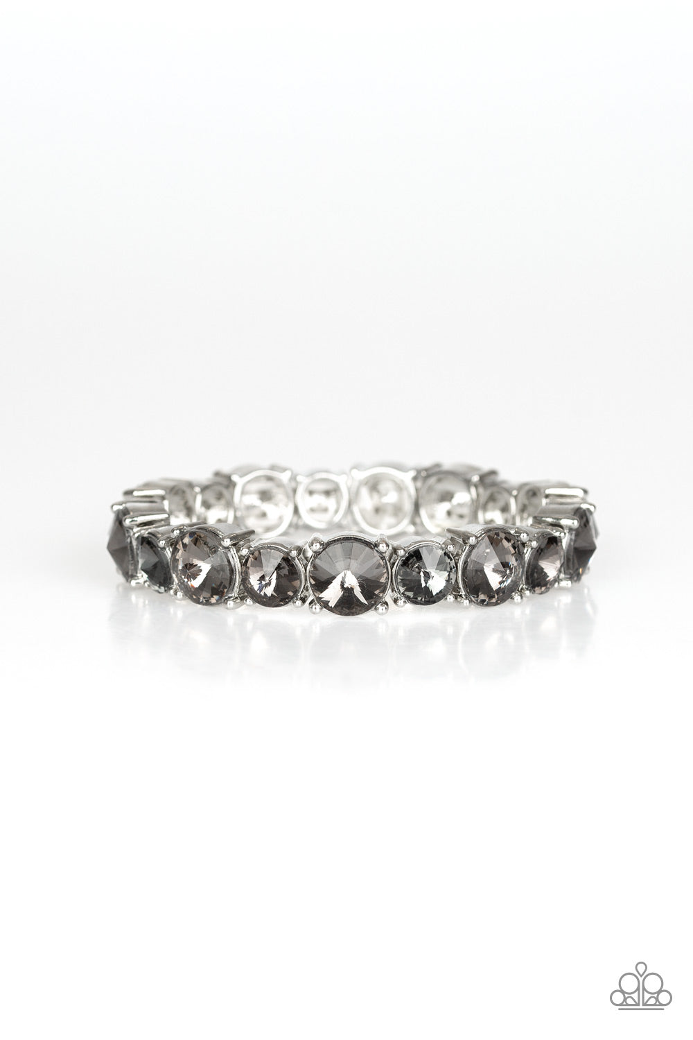 Born To Bedazzle - Silver Stretch Bracelet