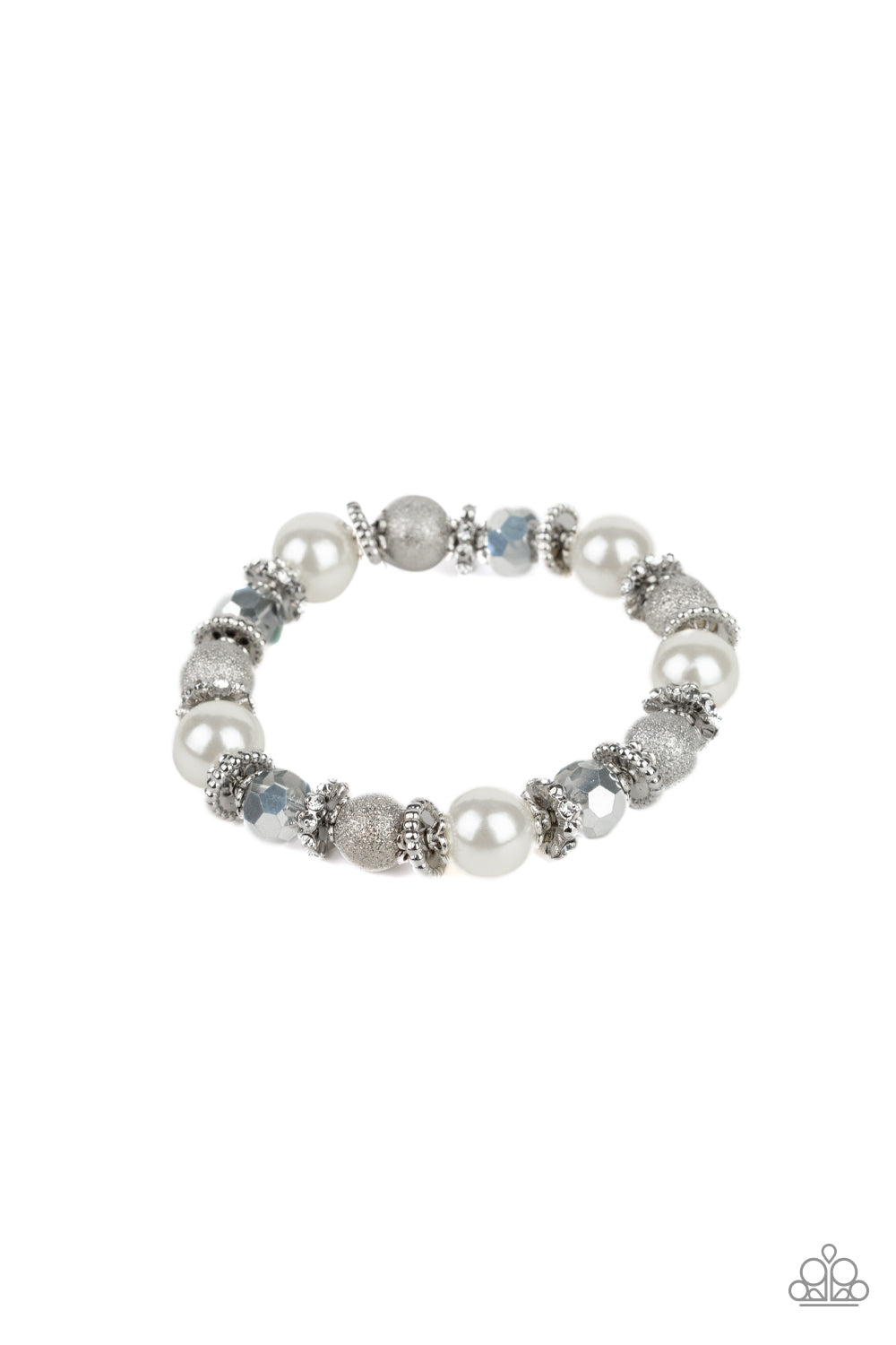 Sparking Conversation - White - Paparazzi Bracelet