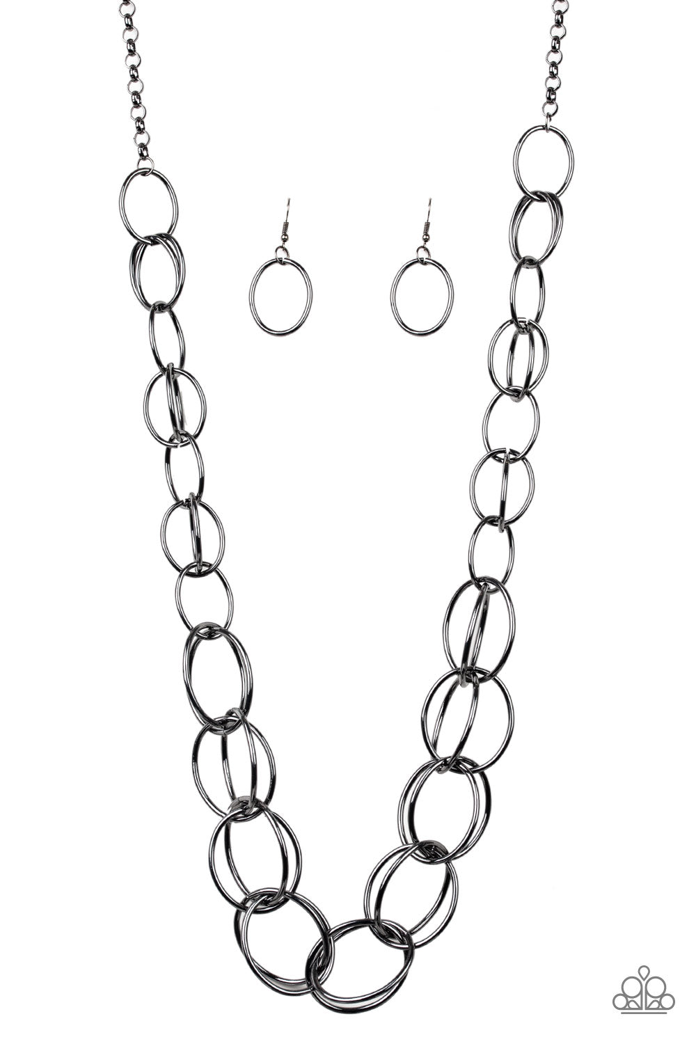 Elegantly Ensnared - Black - Paparazzi Necklace