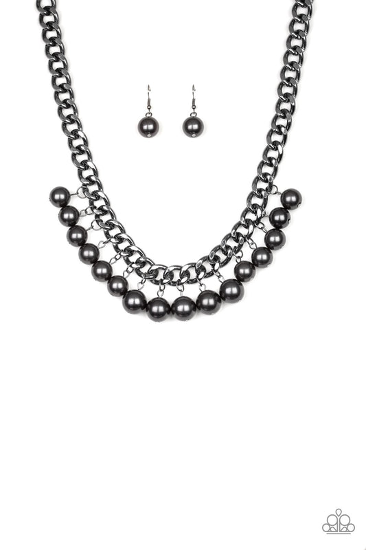 Get Off My Runway - Black - Paparazzi Necklace