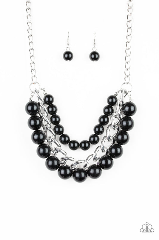 Empire State Empress - Black- Paparazzi Necklace