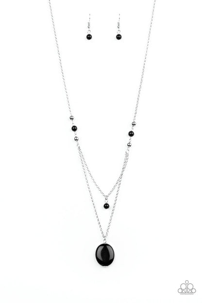 Time To Hit The ROAM - Black - Paparazzi Necklace