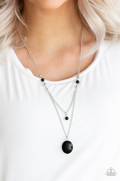 Time To Hit The ROAM - Black - Paparazzi Necklace