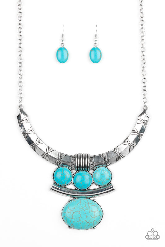 Commander In CHIEFETTE - Blue - Paparazzi Necklace