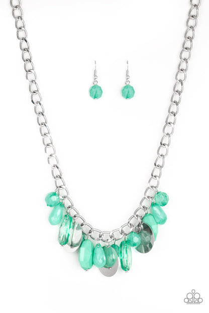 Treasure Shore - Green - Paparazzi Necklace