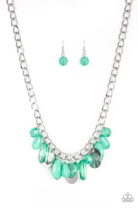 Treasure Shore - Green - Paparazzi Necklace