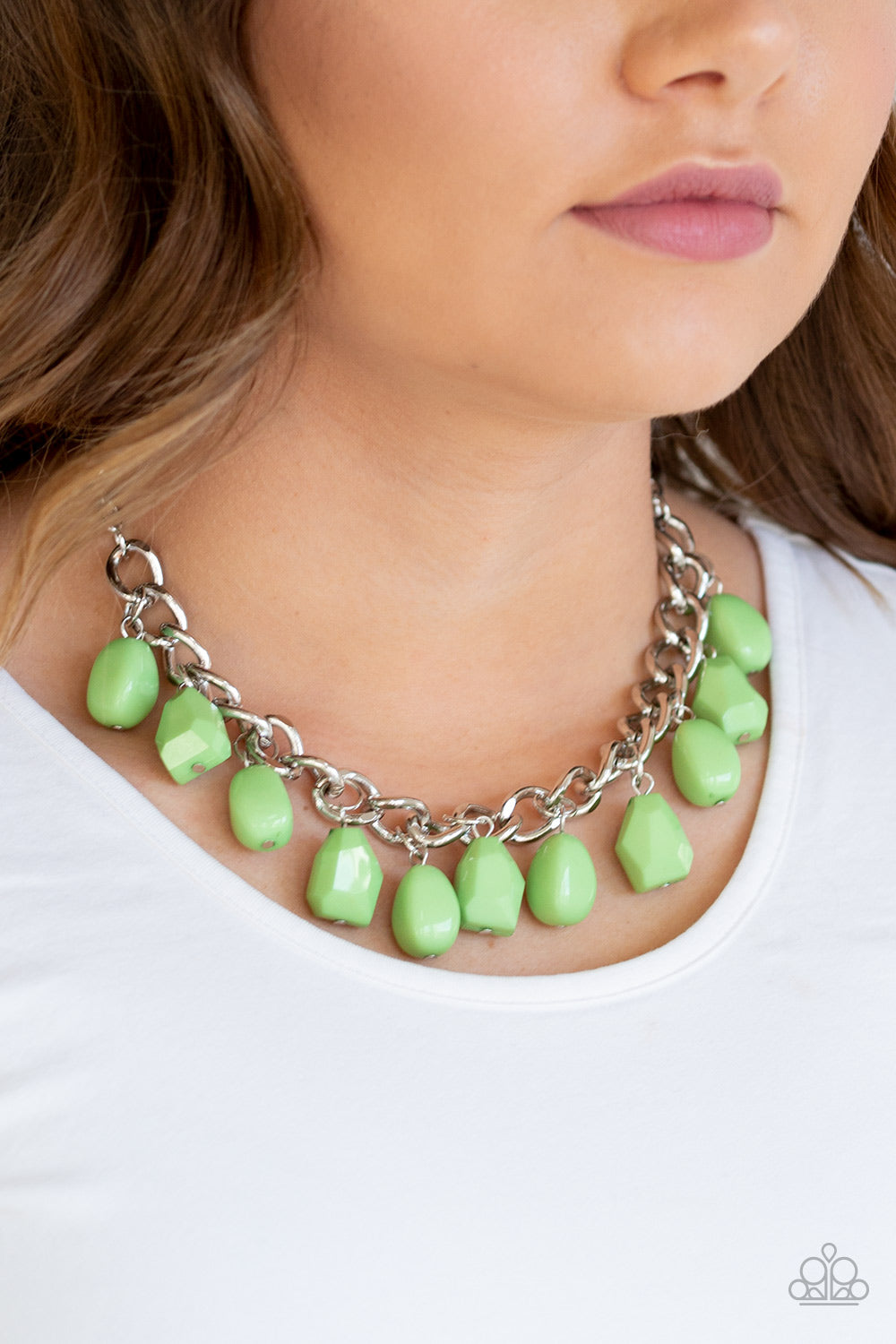 Take The Color Wheel! - Green Necklace