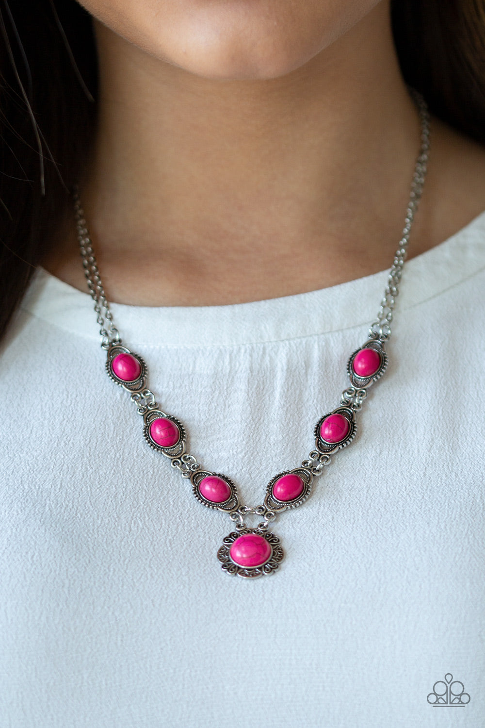 Desert Dreamin - Pink - Paparazzi Necklace