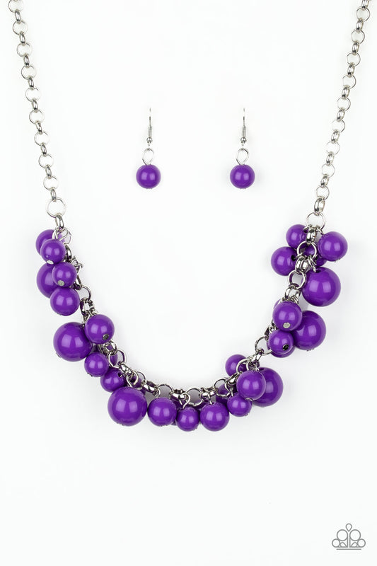Walk This Broadway - Purple - Paparazzi Necklace