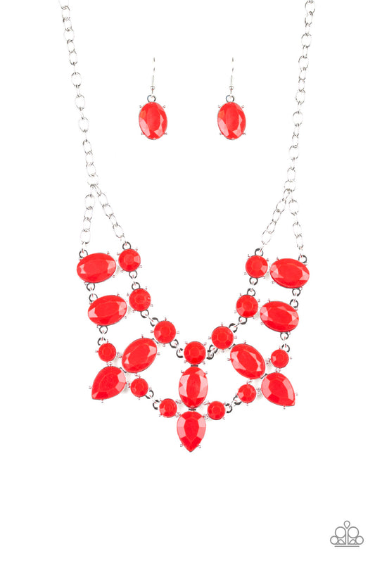 Goddess Glow - Red - Paparazzi Necklace