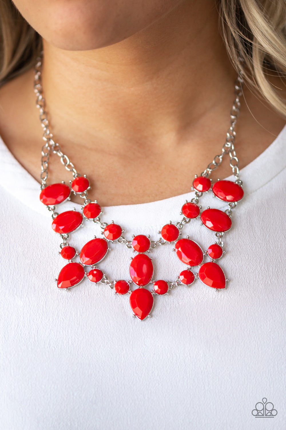 Goddess Glow - Red - Paparazzi Necklace