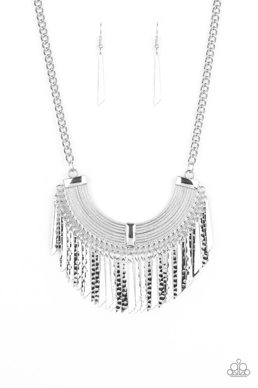 Impressively Incan - Silver - Paparazzi Necklace