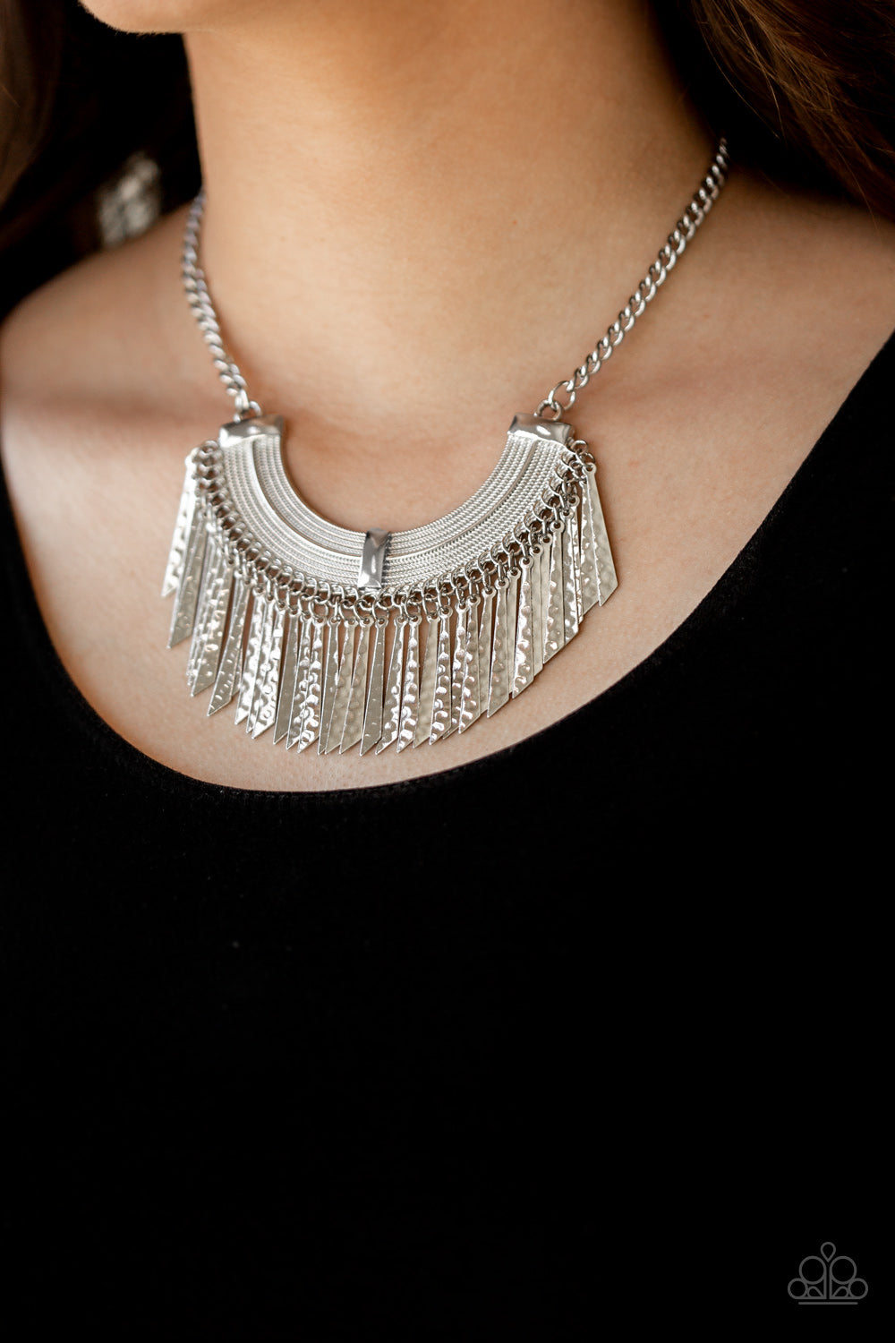 Impressively Incan - Silver - Paparazzi Necklace