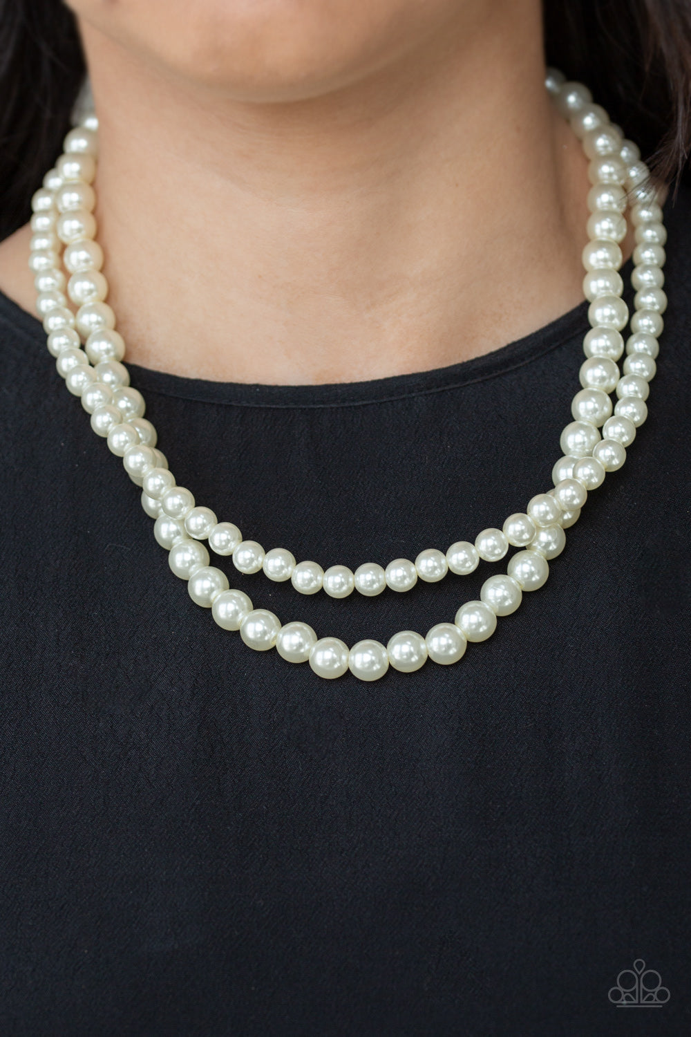 Woman Of The Century - White - Paparazzi Necklace