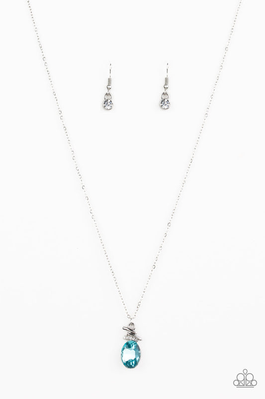 Diamonds For Days - Blue - Paparazzi Necklace