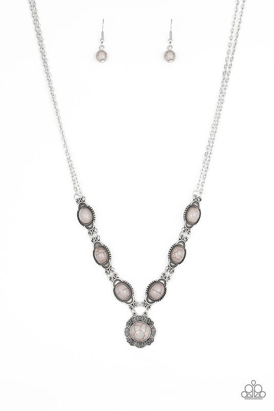 Desert Dreamin - Silver - Paparazzi Necklace