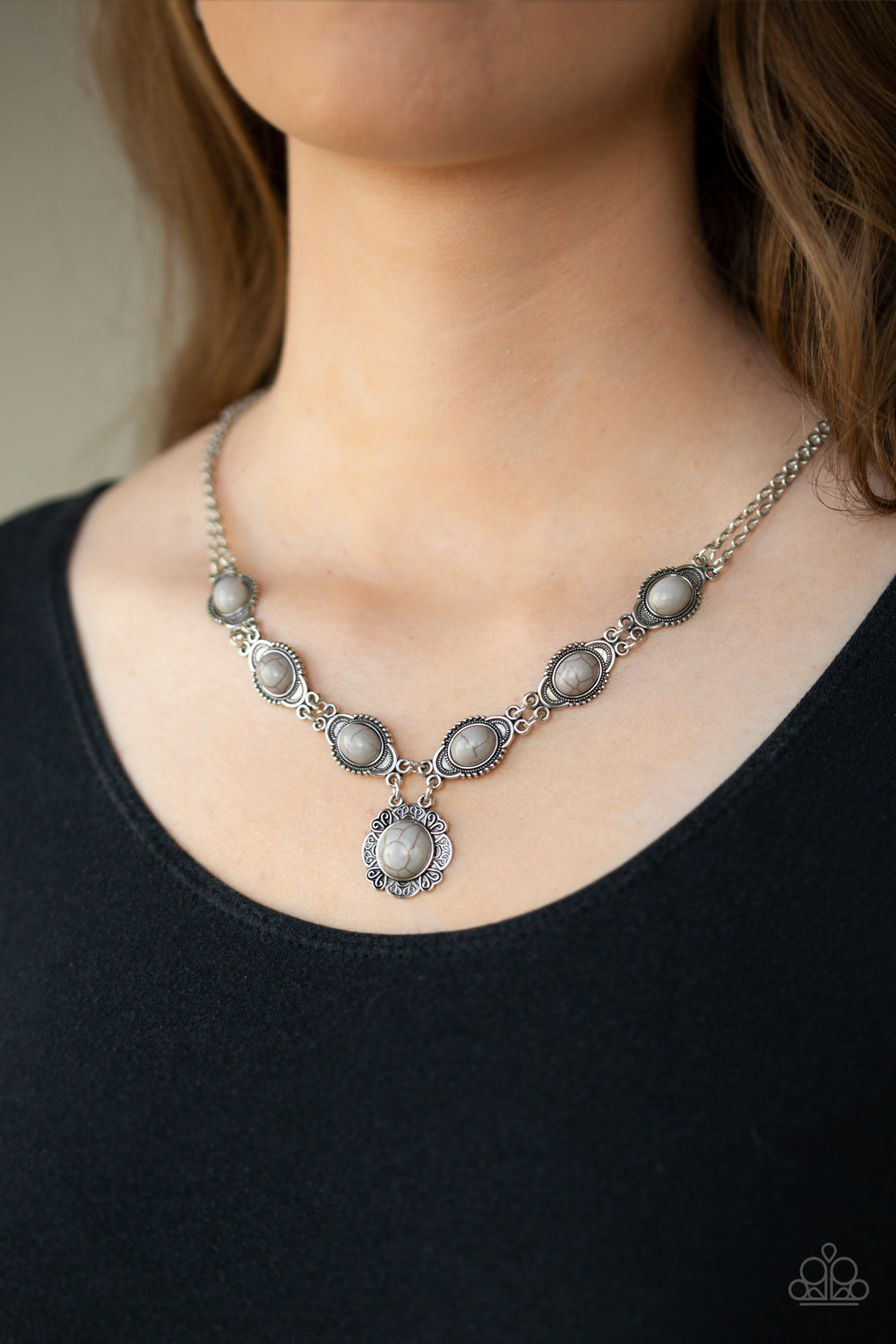 Desert Dreamin - Silver - Paparazzi Necklace