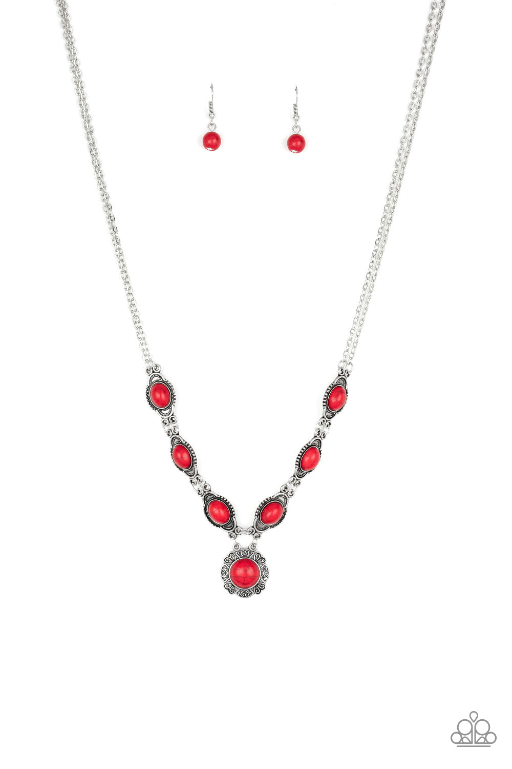 Desert Dreamin - Red - Paparazzi Necklace