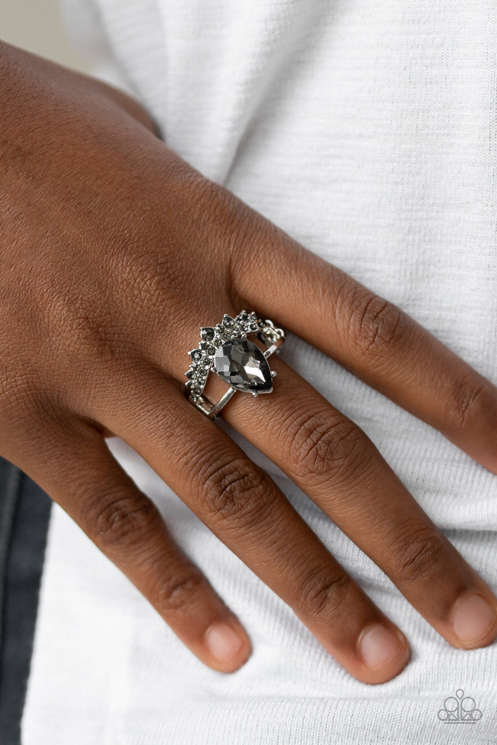 If The Crown Fits - Silver - Paparazzi  Ring