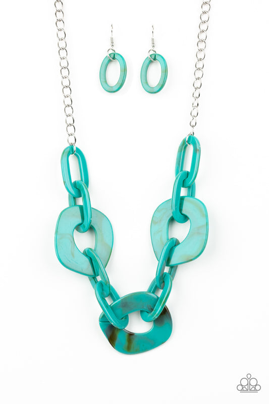 Courageously Chromatic - Blue - Paparazzi Necklace