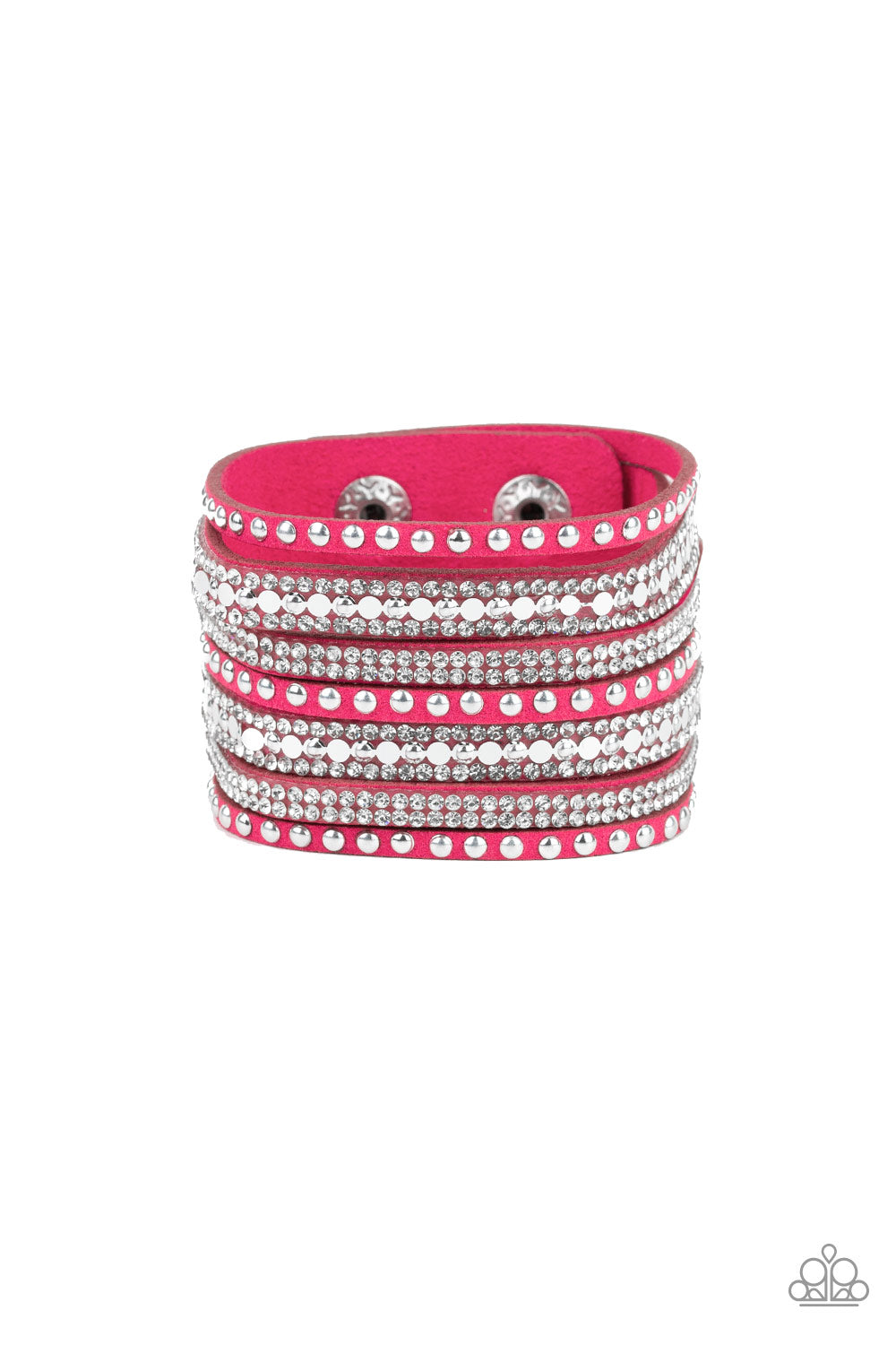 All Hustle and Hairspray - Pink - Paparazzi Bracelet