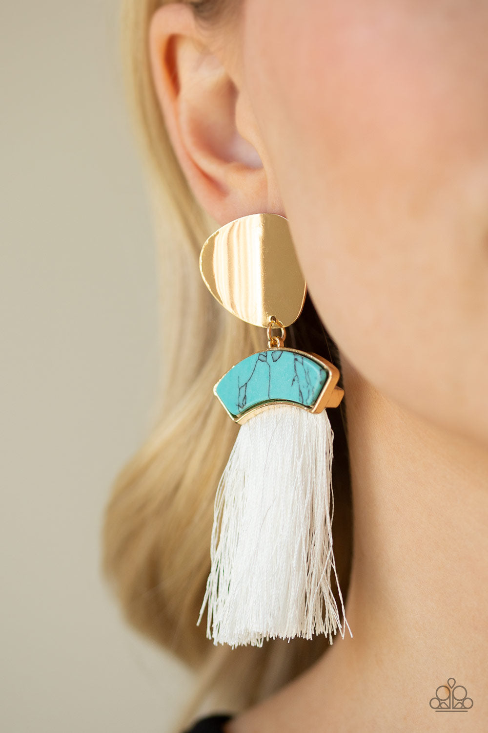 Insta Inca - Blue - Paparazzi Earrings