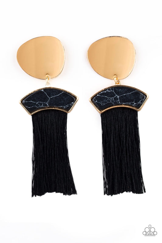 Insta Inca - Gold - Paparazzi Earrings