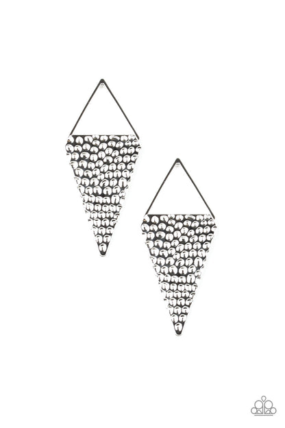 Have A Bite - Silver - Paparazzi Earrings