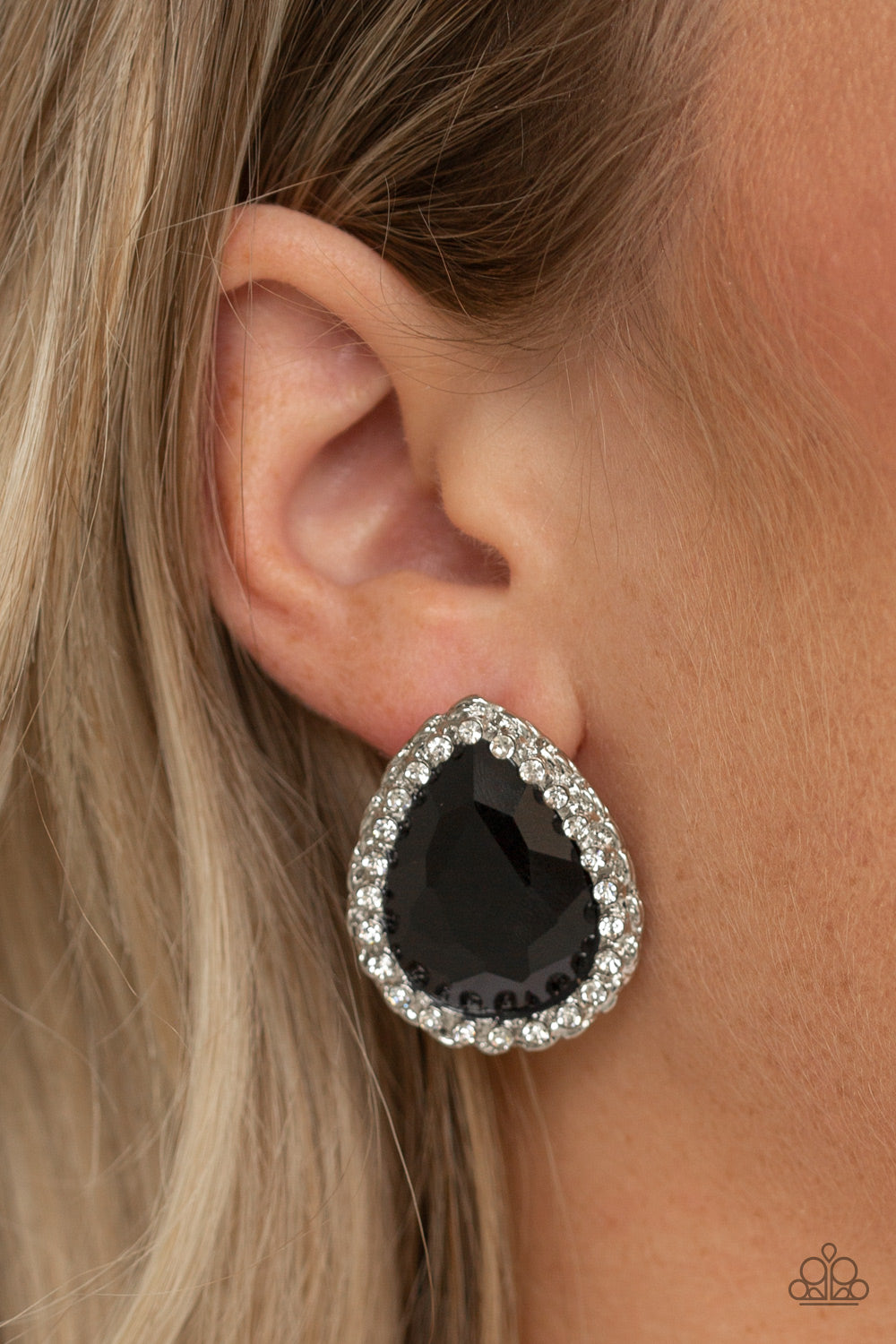 Dare To Shine - Black - Paparazzi Earrings